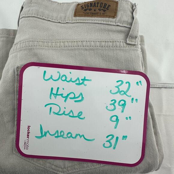 Levis Signature Modern Bootcut Jeans Womens 32x31 Gray Stretch Denim Fall Casual - Picture 3 of 4